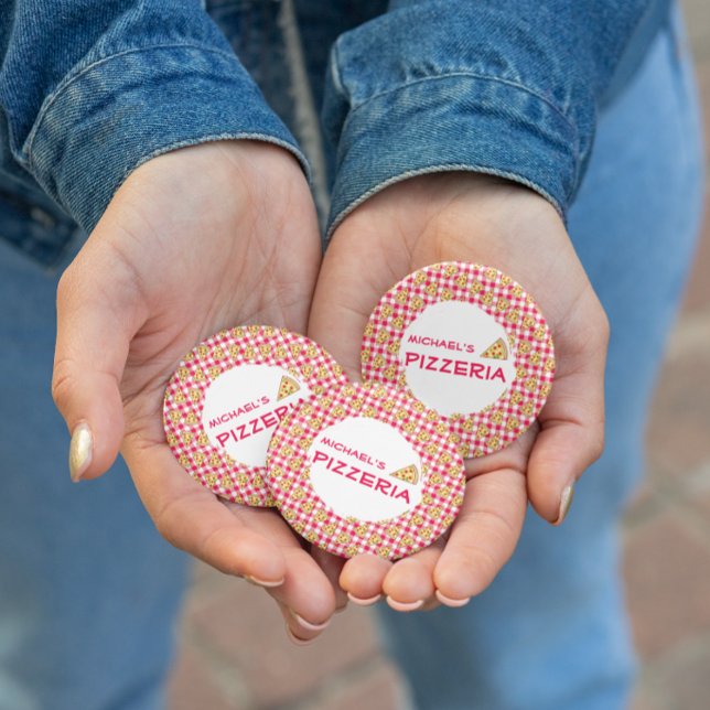 Pizza Party Kids Birthday 6 Cm Round Badge (Creator Uploaded)