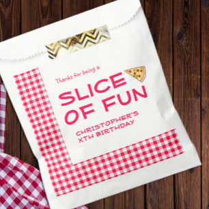 Pizza Party Kids Birthday Favour Bags