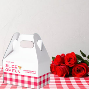 Pizza Party Kids Birthday Favour Box