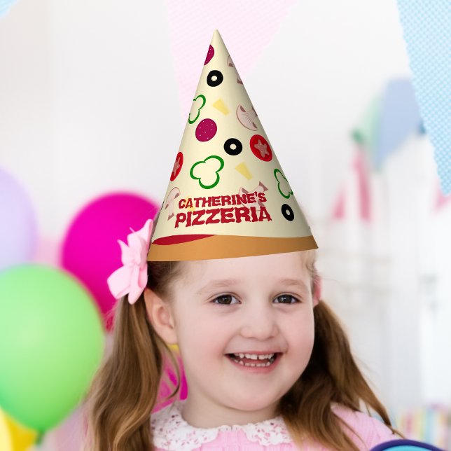 Pizza Party Kids Birthday  Hat (Creator Uploaded)