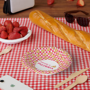 Pizza Party Kids Birthday Paper Plate