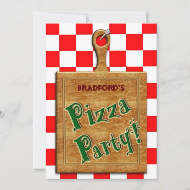 PIZZA PARTY - MULTI PURPOSE INVITATION - (Front)