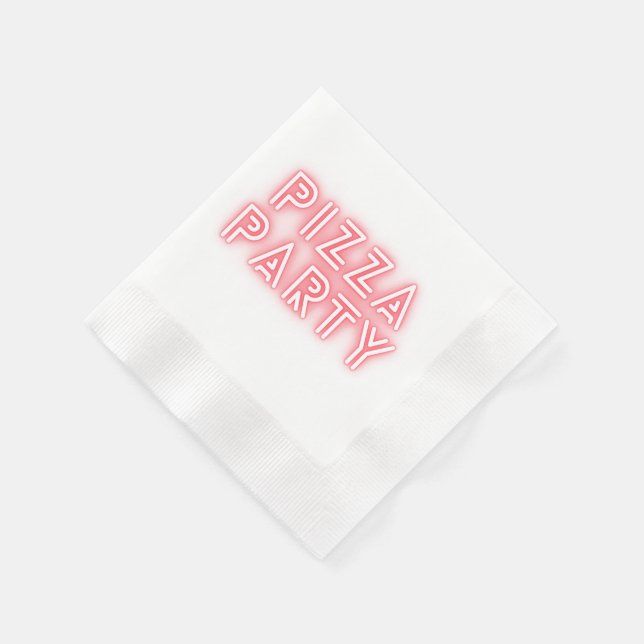 Pizza Party  Napkin (Corner)