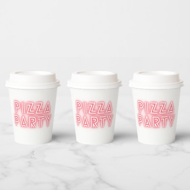 Pizza Party  Paper Cups (Multi)