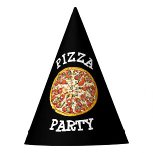 Pizza Party Paper Party Birthday Hat