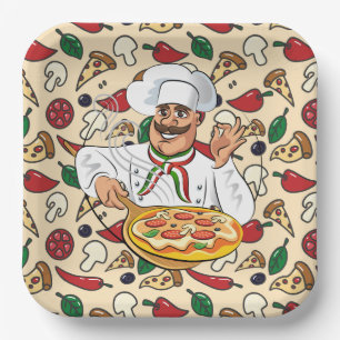 Pizza Party Paper Plate