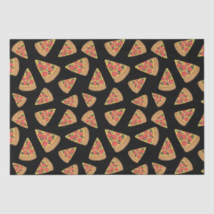Pizza Party Pepperoni Novelty Black Tissue Paper