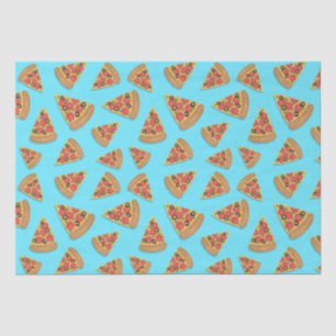 Pizza Party Pepperoni Novelty Blue Tissue Paper