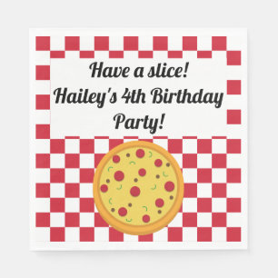 Pizza Party Personalised Napkins