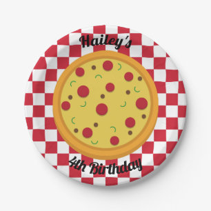 Pizza Party personalised Plates