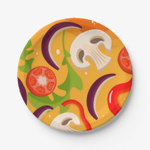 pizza party pizza dinner picnic paper plate