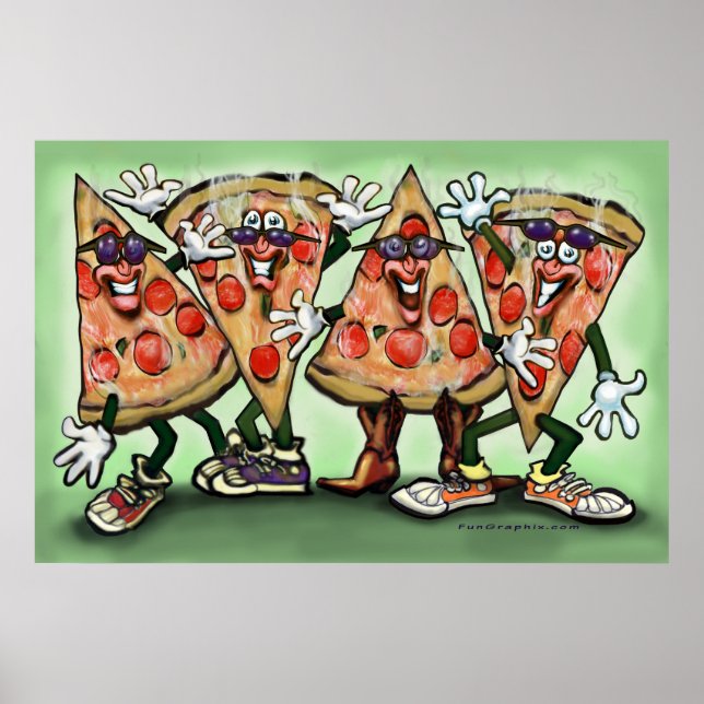 Pizza Party Poster (Front)
