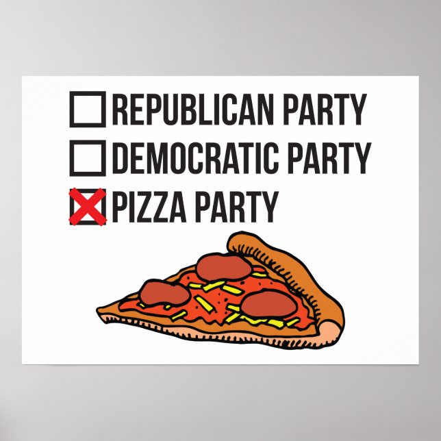 Pizza Party Poster (Front)