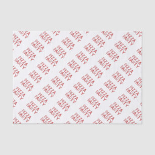 Pizza Party Red Text-Tissue Paper