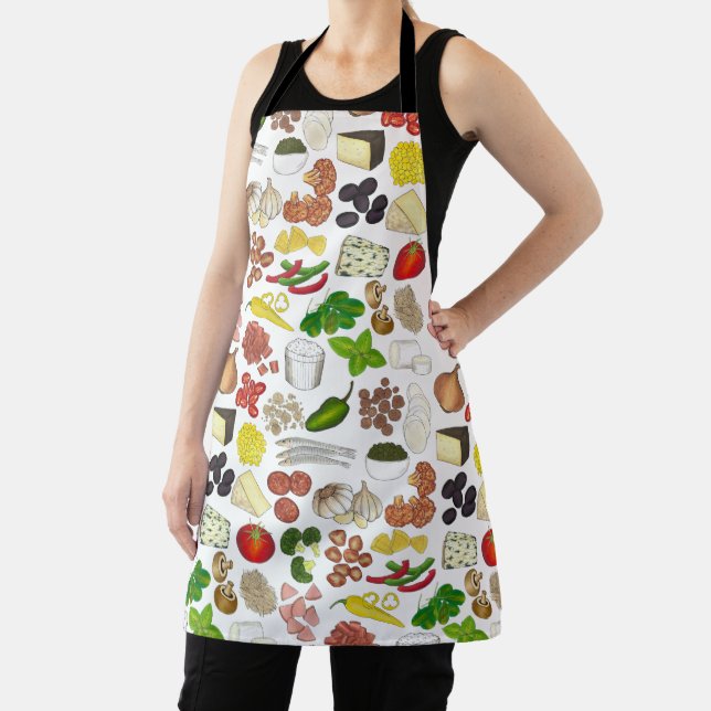 Pizza Party Toppings Italian Food Pizzeria Pie Apron (Insitu)
