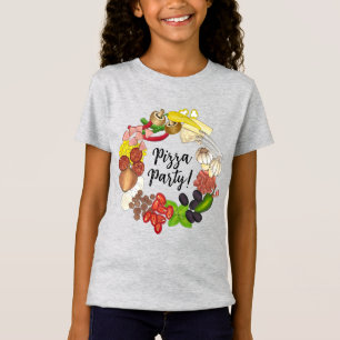 Pizza Party Toppings Italian Food Pizzeria Pie T-Shirt