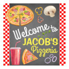 Pizza Party Welcome Sign