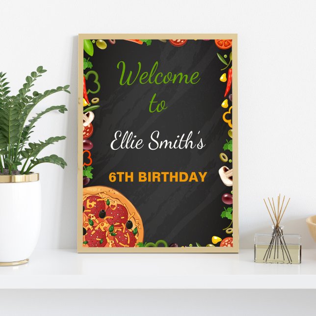 Pizza Party Welcome Signs (Pizza Party Welcome Signs)