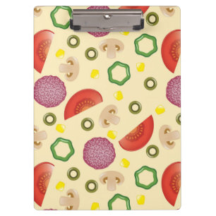 Pizza Pattern 2 Clipboard