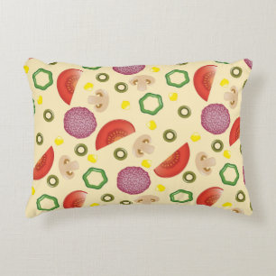 Pizza Pattern 2 Decorative Cushion
