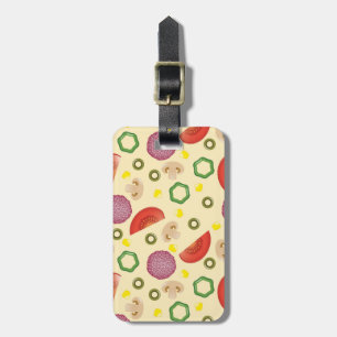 Pizza Pattern 2 Luggage Tag