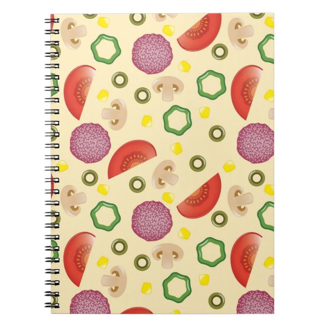 Pizza Pattern 2 Notebook (Front)