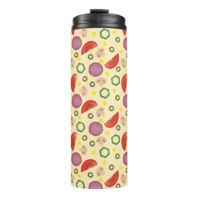 Pizza Pattern 2 Thermal Tumbler (Front)