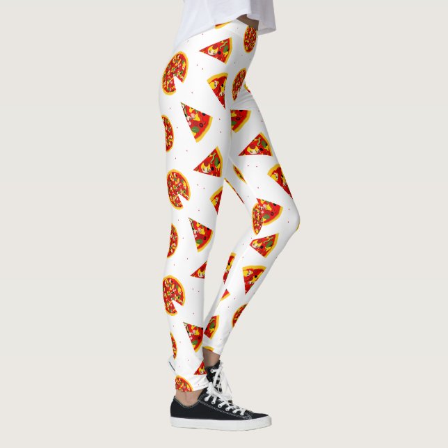 Pizza Pattern Cartoon  Leggings (Right)