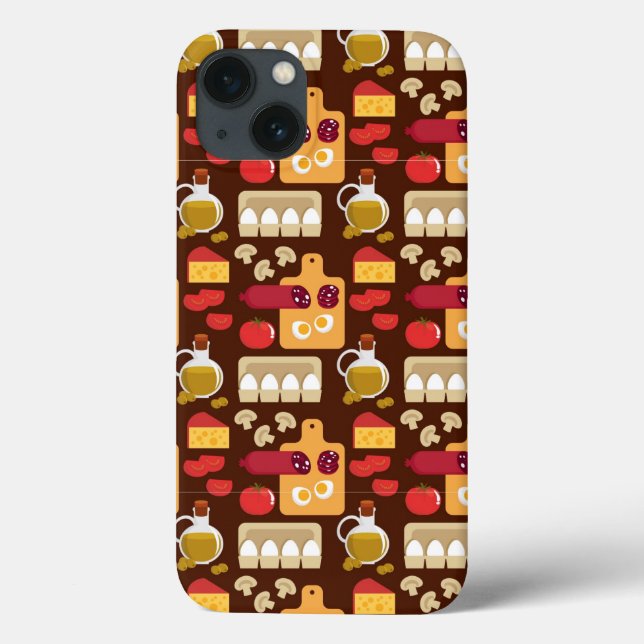 Pizza Pattern Case-Mate iPhone Case (Back)