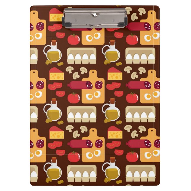 Pizza Pattern Clipboard (Front)