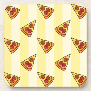 Pizza Pattern Coaster