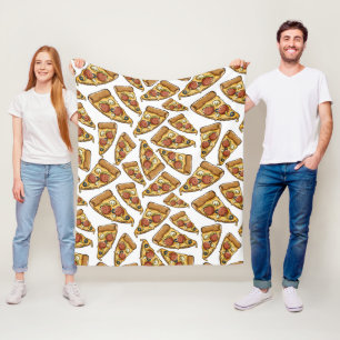 Pizza Pattern fleece blankets