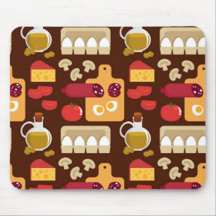 Pizza Pattern Mouse Mat