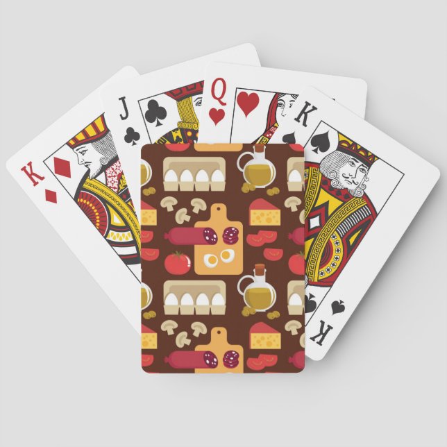 Pizza Pattern Playing Cards (Back)