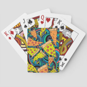 Pizza pattern playing cards