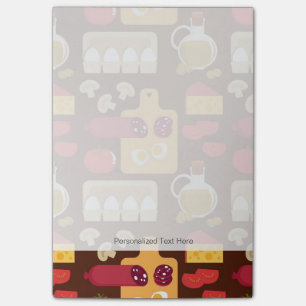 Pizza Pattern Post-it Notes