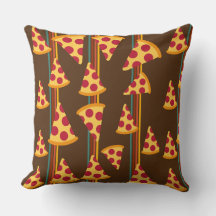 PIZZA  PATTERN THROW PILLOW
