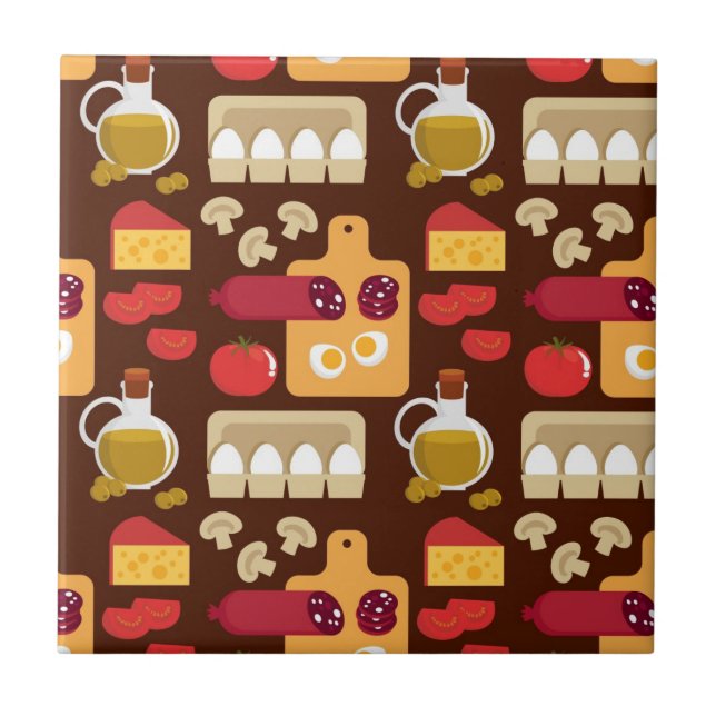 Pizza Pattern Tile (Front)