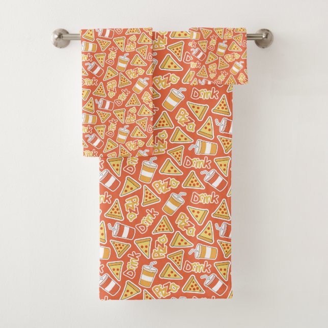 Pizza Pattern towel set (Insitu)