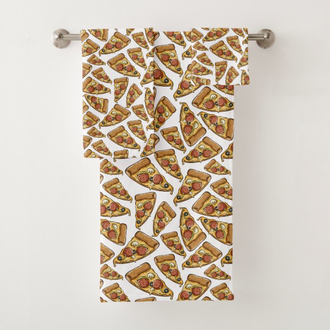 Pizza Pattern towel set (Insitu)