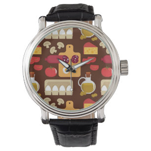 Pizza Pattern Watch