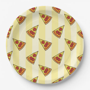 Pizza Pattern Wrapping Paper Paper Plate
