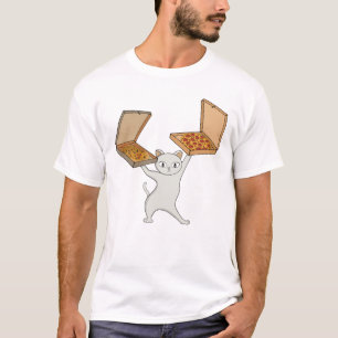 Pizza Paws Cat Juggling Pies T-Shirt