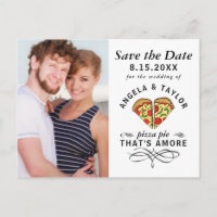 Pizza Pie Amore Photo Wedding Save the Date