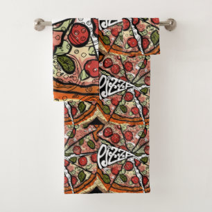 Pizza Pie Bath Towel Set