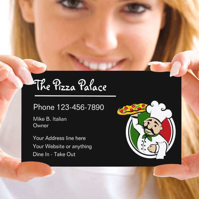 Pizza Pie Italian Restaurant Business Card (Creator Uploaded)