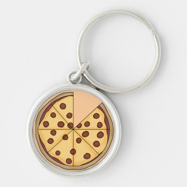 Pizza Pie Keychain (Front)