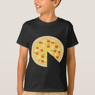 Pizza Piece Slice Missing Father Son Funny Cute T-Shirt