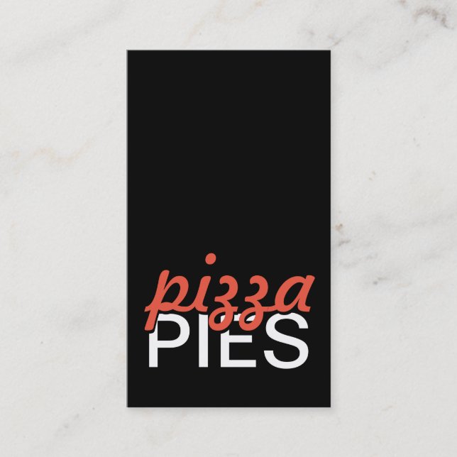 pizza pies punch card (Front)