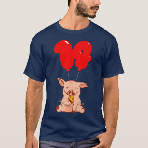 Pizza Pig14th Birthdaykids Balloon Party 22594291 T-Shirt